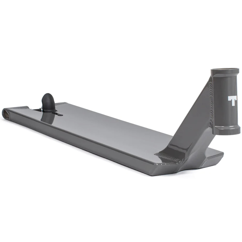 Tilt Method Gunmetal Freestyle Street Scooter Deck With Convex Tangential Bottom