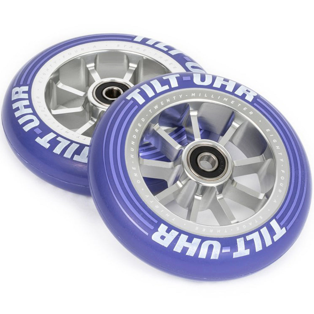 Tilt UHR Violet 120x30mm (PAIR) - Scooter Wheels