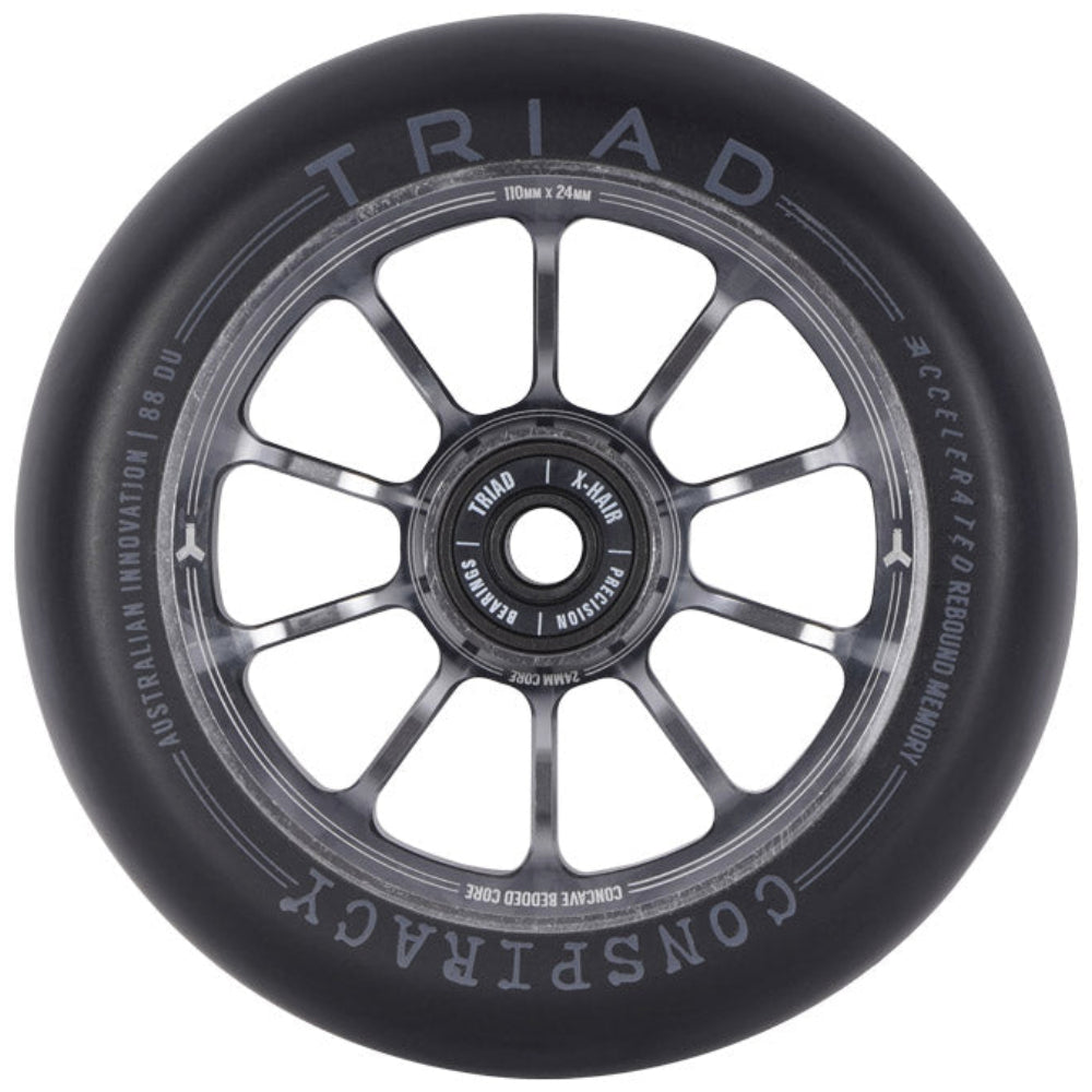 Triad Conspiracy 110mm Lightweight Freestyle Scooter Wheels Titanium