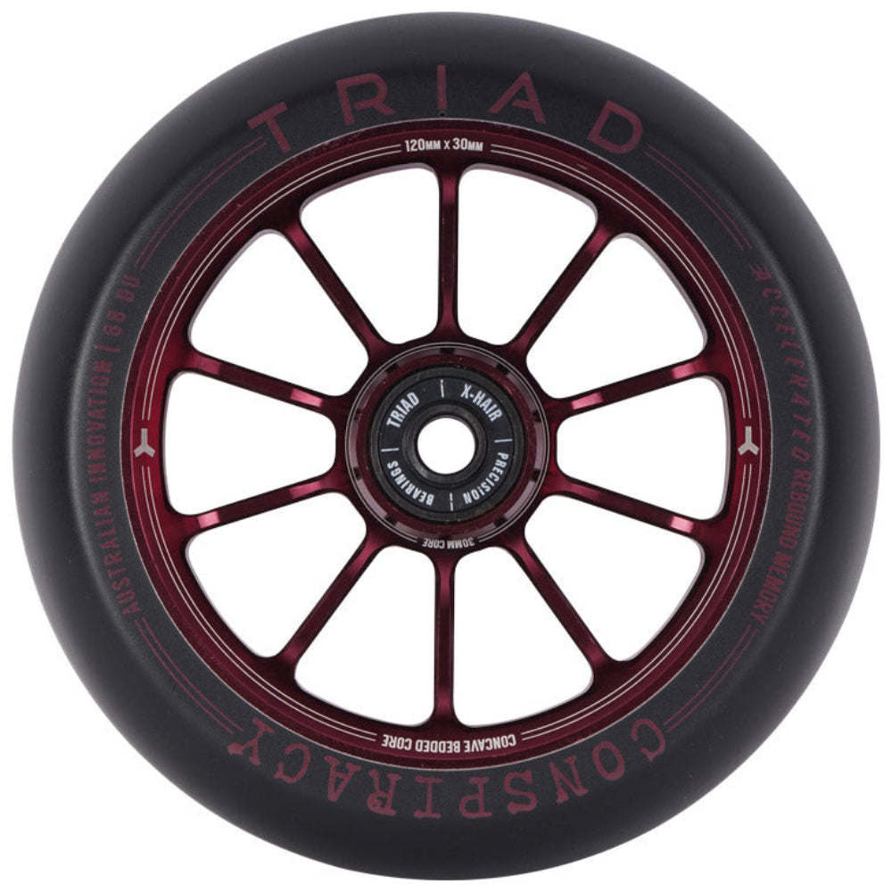 Triad Conspiracy 120x30mm Freestyle Scooter Wheels Red