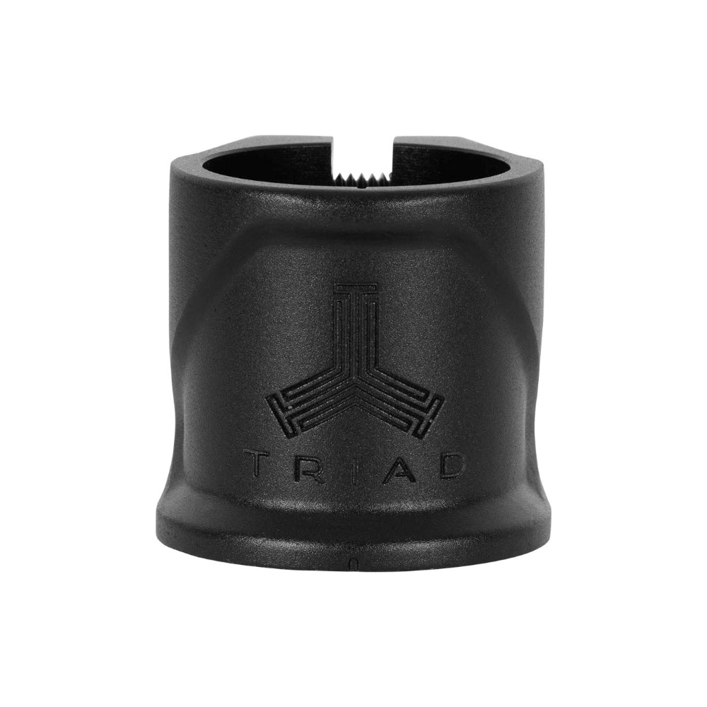 Triad Conspiracy 2 Bolt Freestyle Scooter Clamp With Integrated Dust Cap Black Front Logo