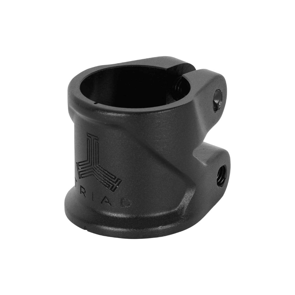 Triad Conspiracy 2 Bolt Freestyle Scooter Clamp With Integrated Dust Cap Black Left Angle