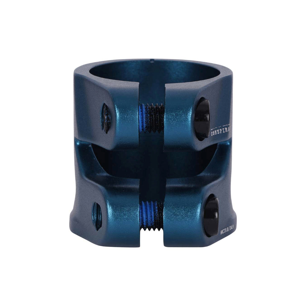Triad Conspiracy 2 Bolt Freestyle Scooter Clamp With Integrated Dust Cap Blue Back