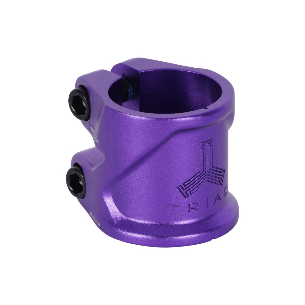 Triad Conspiracy 2 Bolt Freestyle Scooter Clamp With Integrated Dust Cap Purple