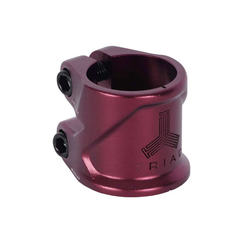 Triad Conspiracy 2 Bolt Freestyle Scooter Clamp With Integrated Dust Cap Red