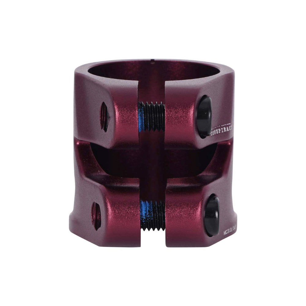 Triad Conspiracy 2 Bolt Freestyle Scooter Clamp With Integrated Dust Cap Red Back