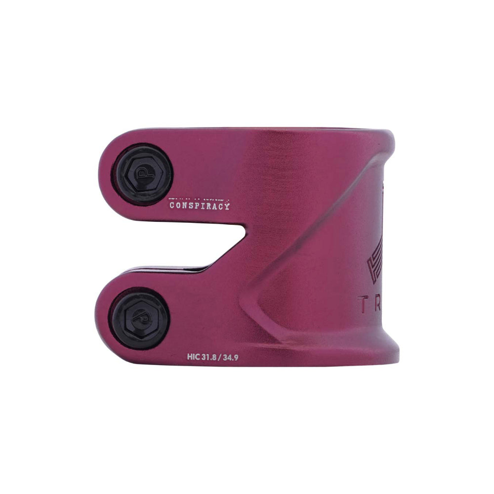 Triad Conspiracy 2 Bolt Freestyle Scooter Clamp With Integrated Dust Cap Red Side