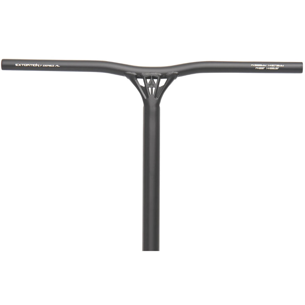 Triad Extortion Black Aluminium Freestyle Scooter Bar Front Close Up Logo