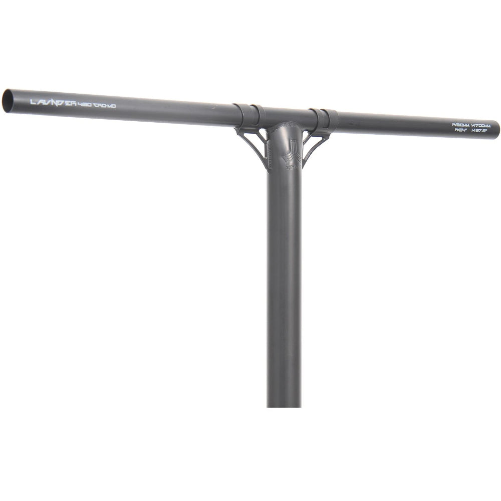 Triad Launder Oversized Butted Freestyle Scooter T-Bars with Gussets Close Up