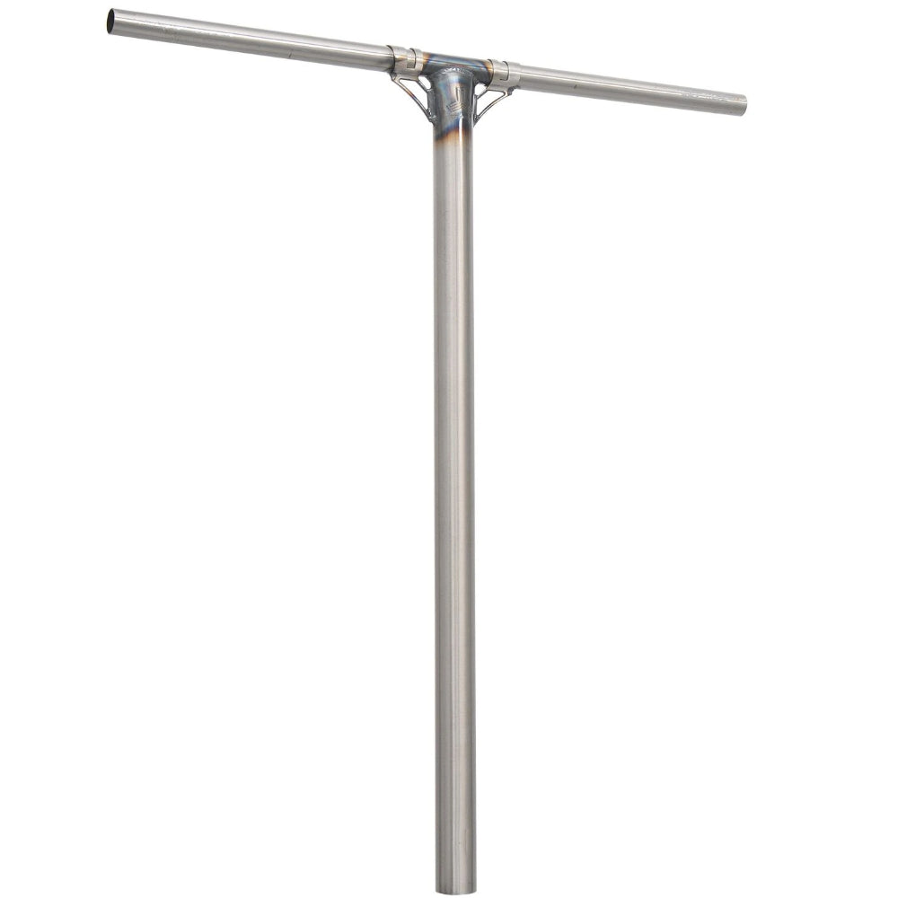 Triad Launder Oversized Butted Freestyle Scooter T-Bars with Gussets Raw Angle