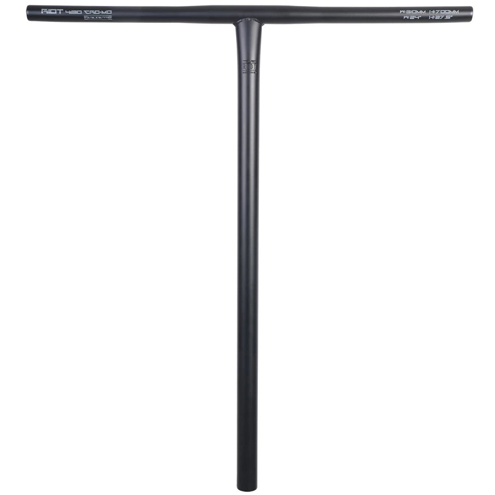 Triad Riot Chromoly Butted Standard Freestyle Scooter T-Bar Black Front