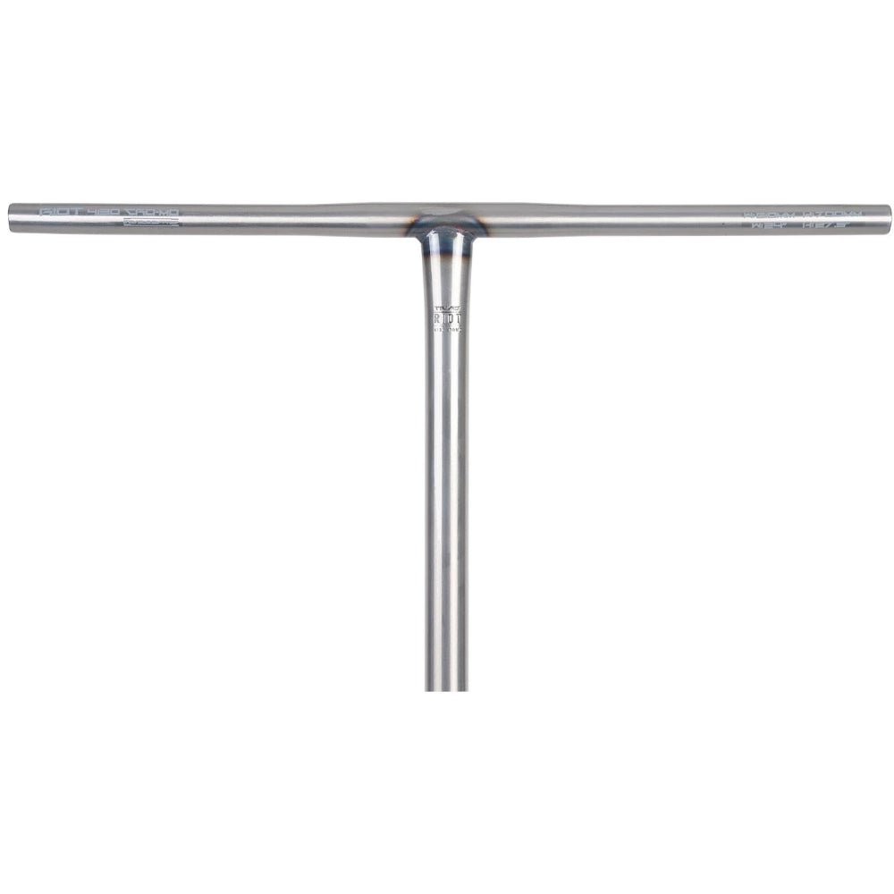 Triad Riot Chromoly Butted Standard Light Freestyle Scooter Bar Raw Clear Front