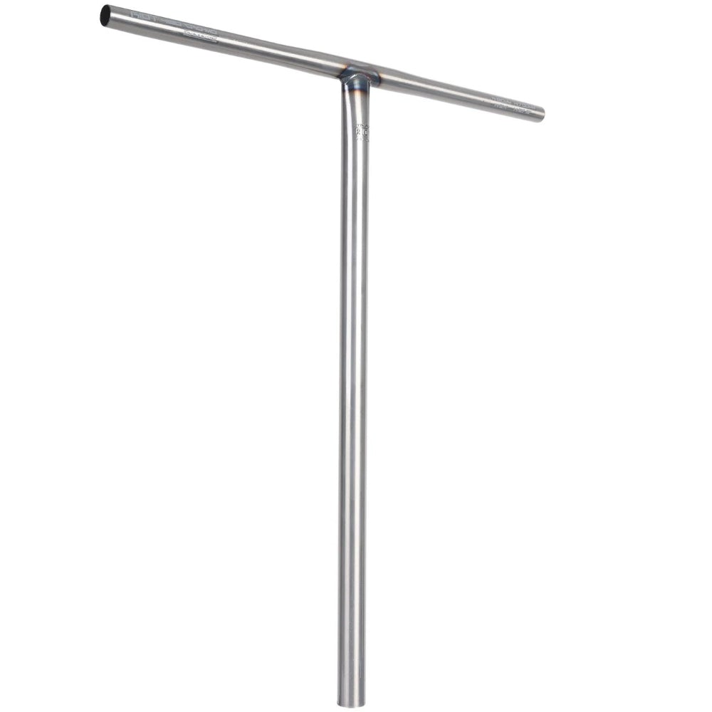 Triad Riot Chromoly Butted Standard Light Freestyle Scooter Bar Raw Clear Angle