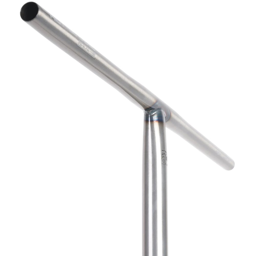 Triad Riot Chromoly Butted Standard Light Freestyle Scooter Bar Raw Clear Logo Engraved
