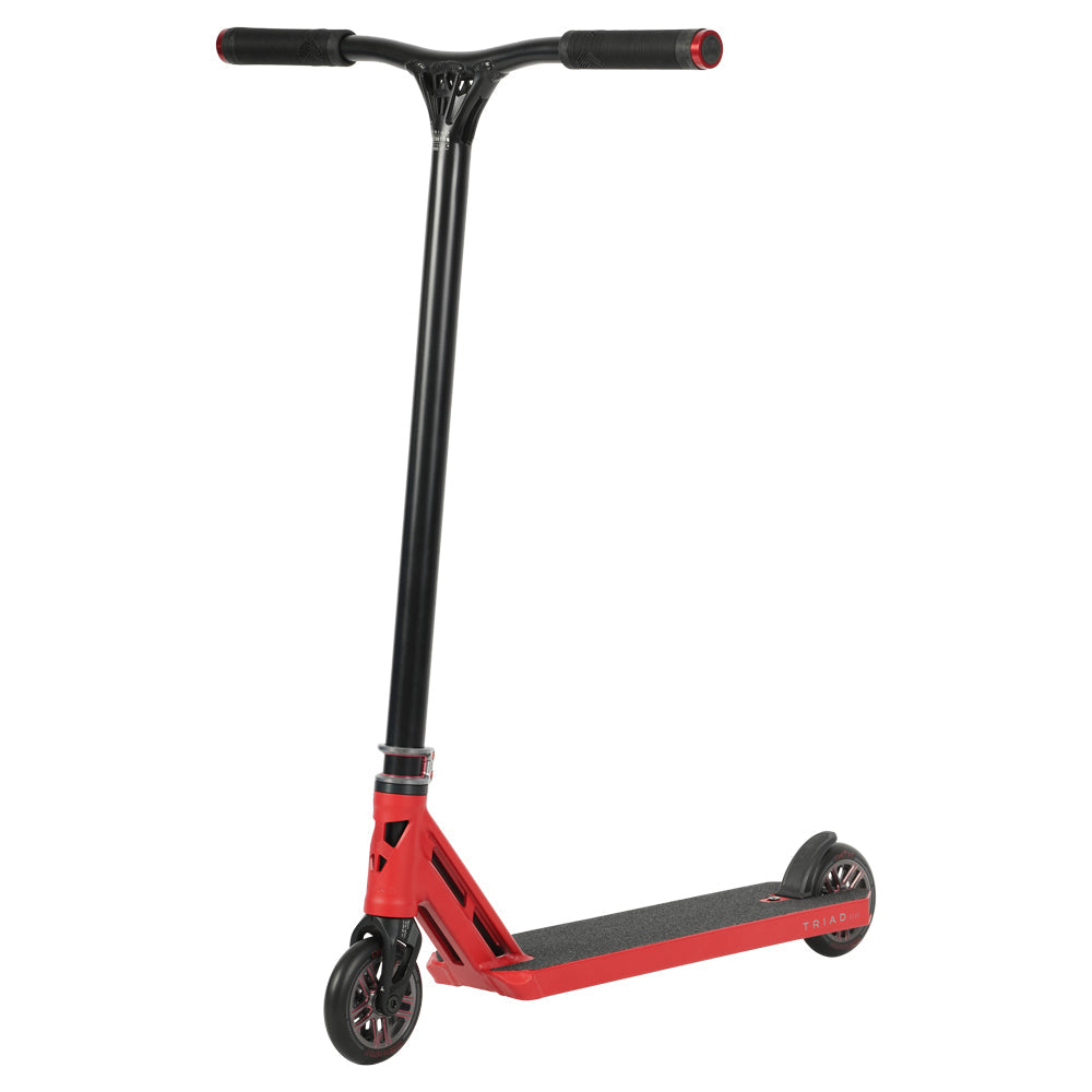 Triad C127 Arcane Red / Titanium Complete Scooter Left Full View