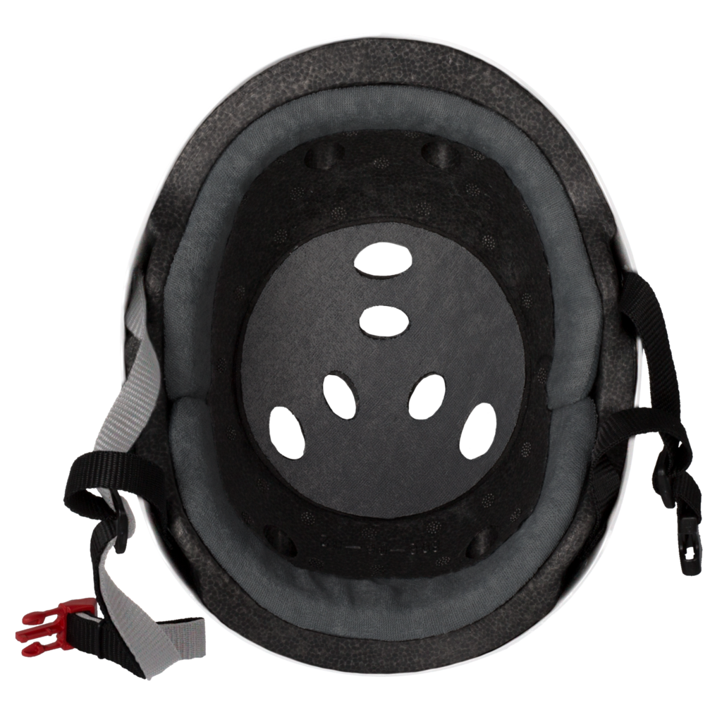 Triple 8 The CERTIFIED Sweatsaver White Rubber - Helmet Inside View