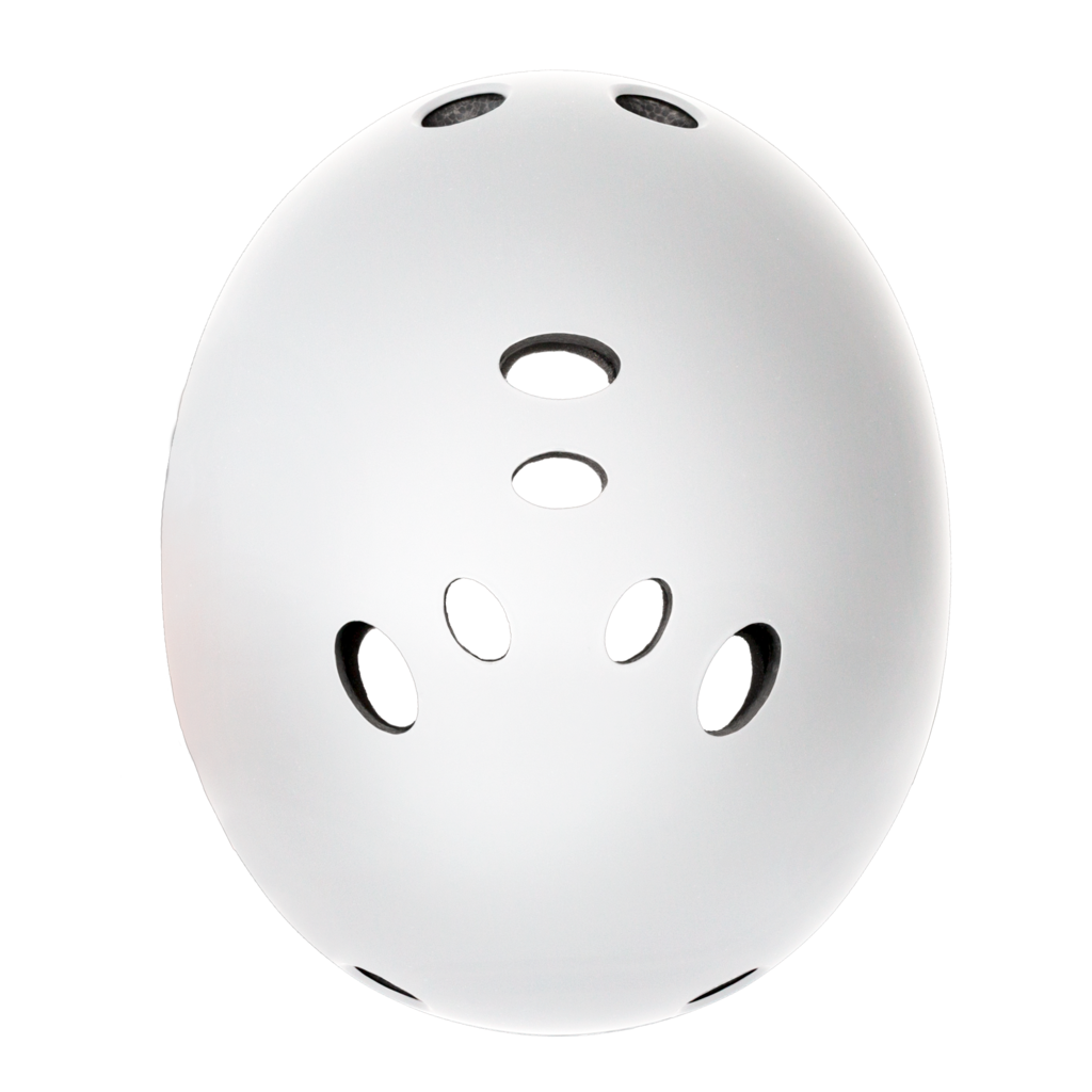 Triple 8 The CERTIFIED Sweatsaver White Rubber - Helmet Top View