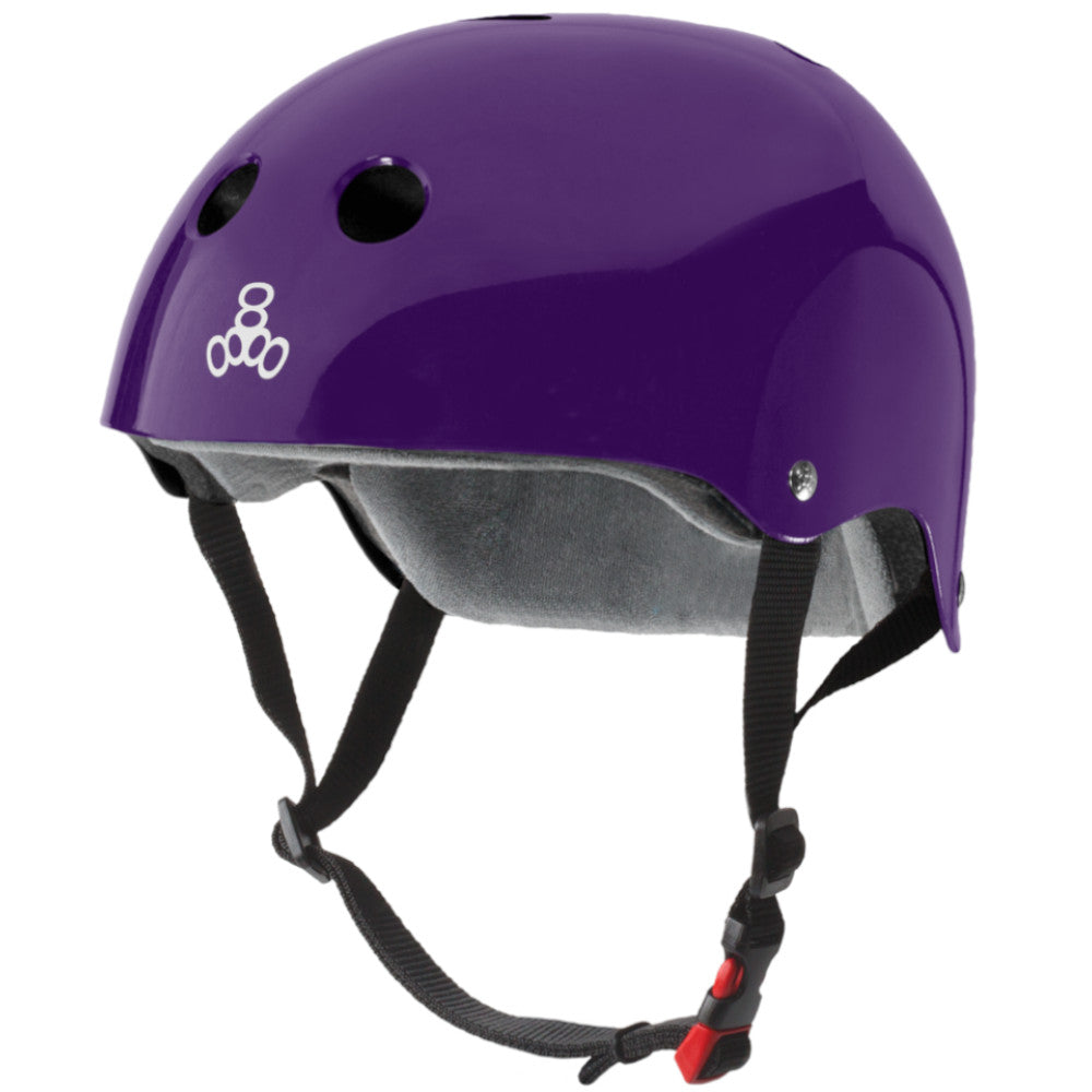 Triple 8 The CERTIFIED Sweatsaver Purple Glossy - Helmet