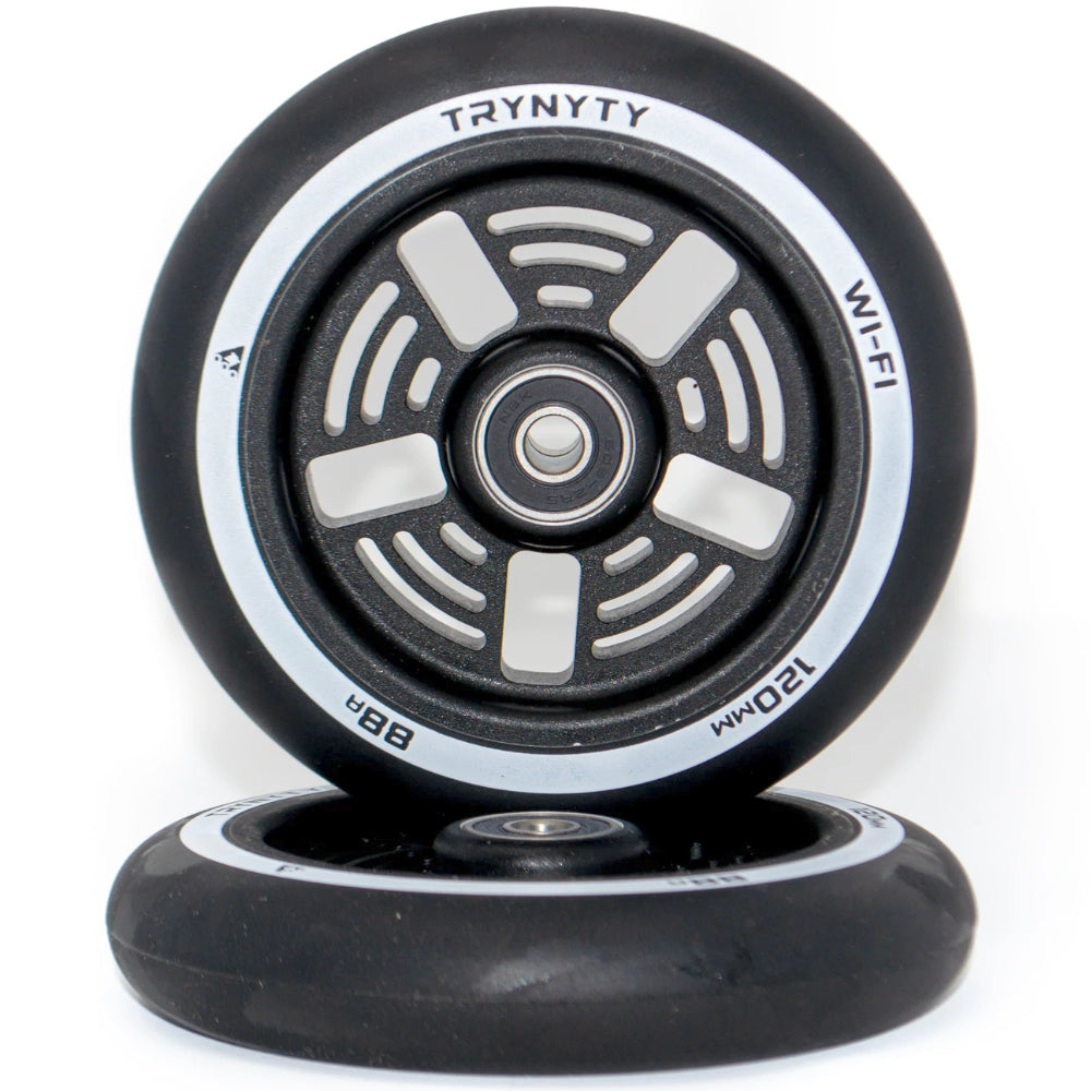 Trynyty Wi-Fi 120mm (PAIR)- Scooter Wheels Black