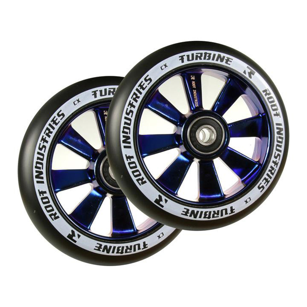 Root Industries Turbine 110mm Black PU (PAIR) - Scooter Wheels