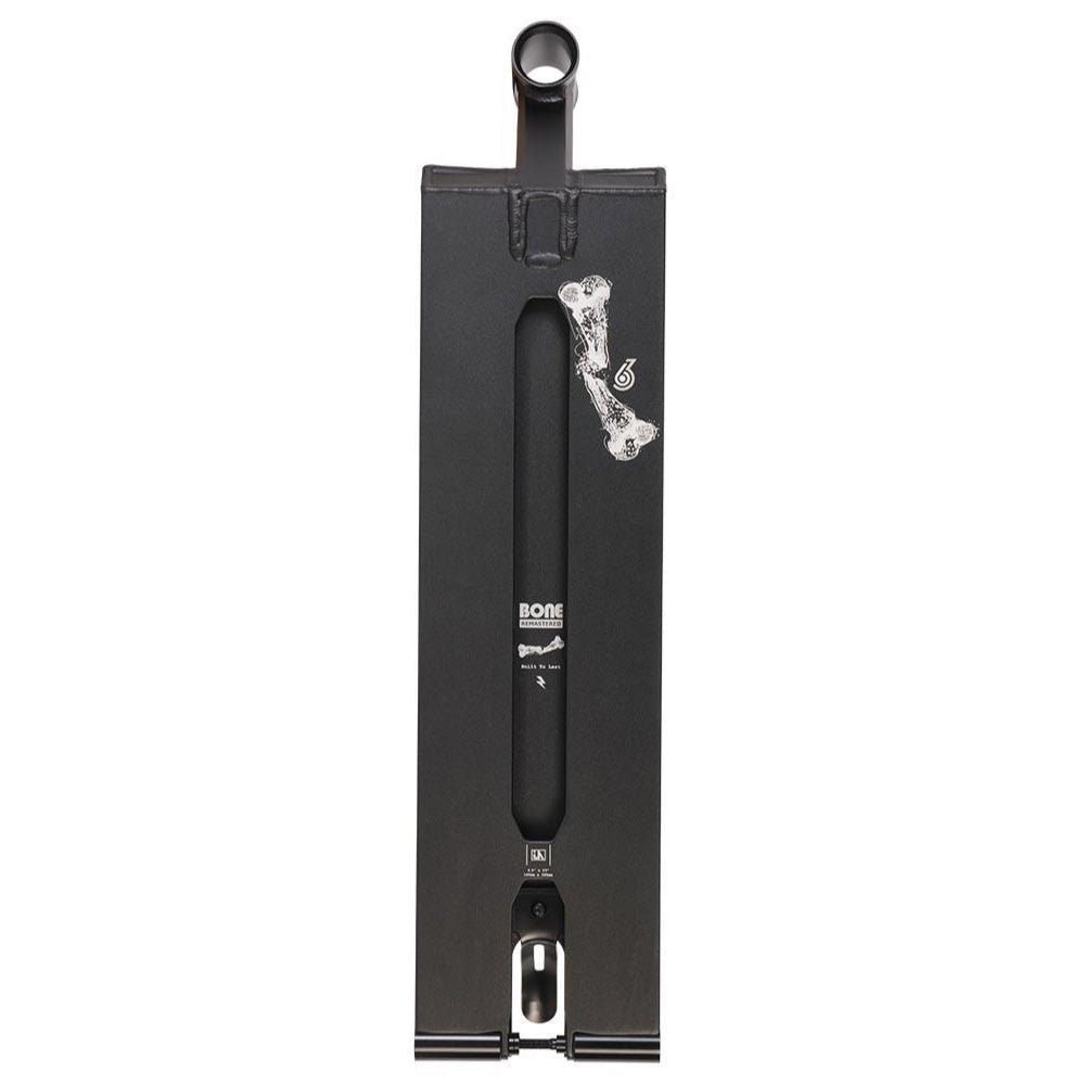 UrbanArtt Bone Remastered Black Freestyle Scooter Deck Flat Bottom Design