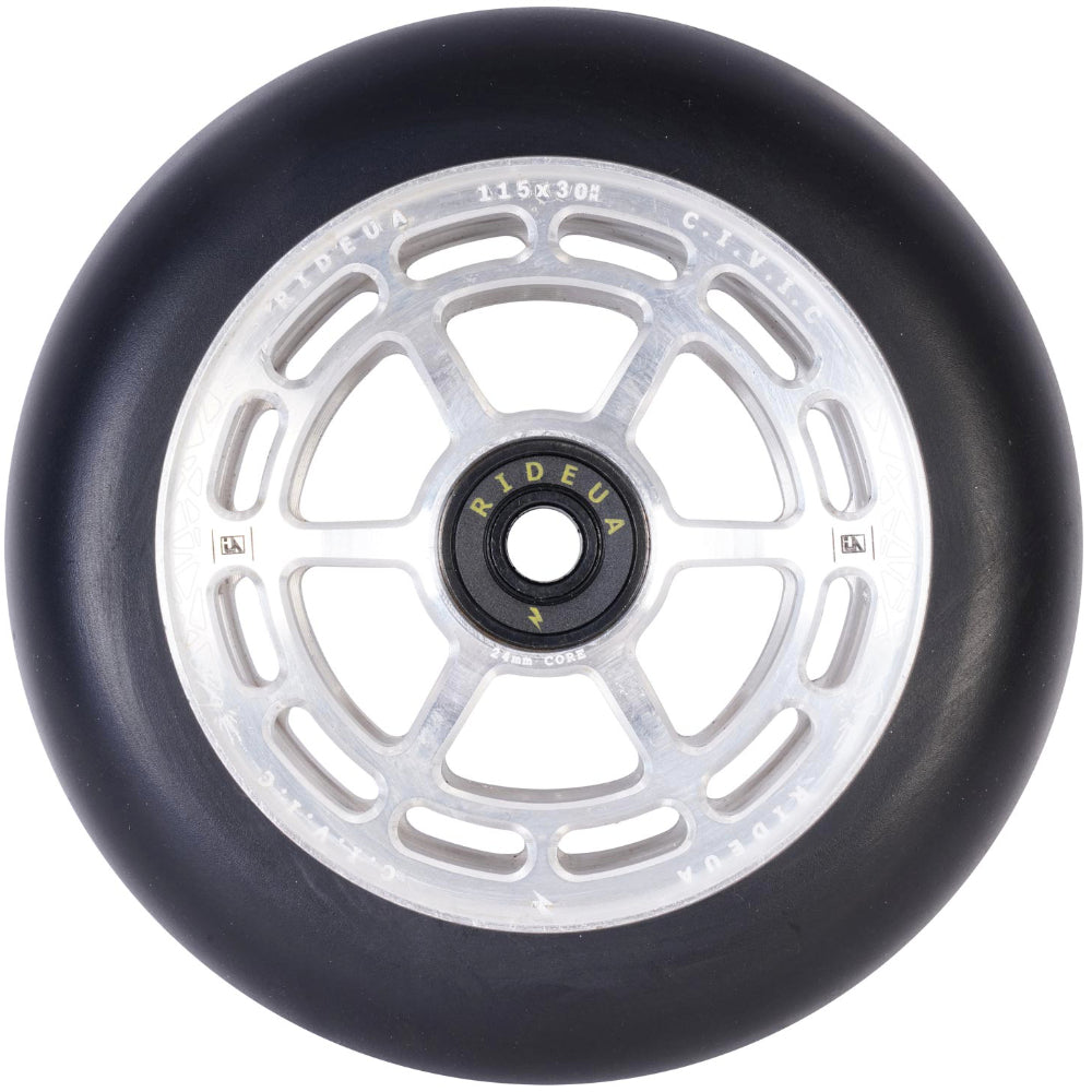 UrbanArtt Civic 115x30mm Scooter Wheels Raw Black Light