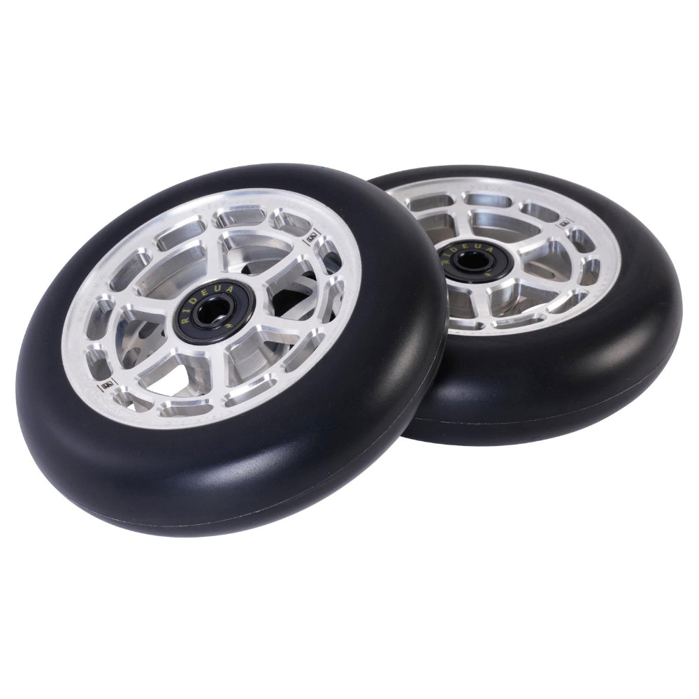 UrbanArtt Civic 115x30mm Scooter Wheels Raw Black Pair UA