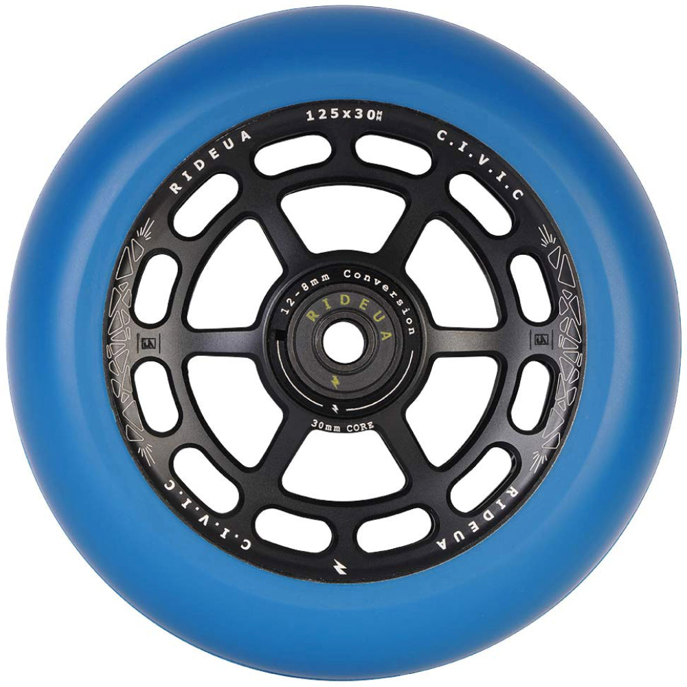 Urbanartt Civic 8STD And 12STD 125x30mm Freestyle Scooter Wheels Blue