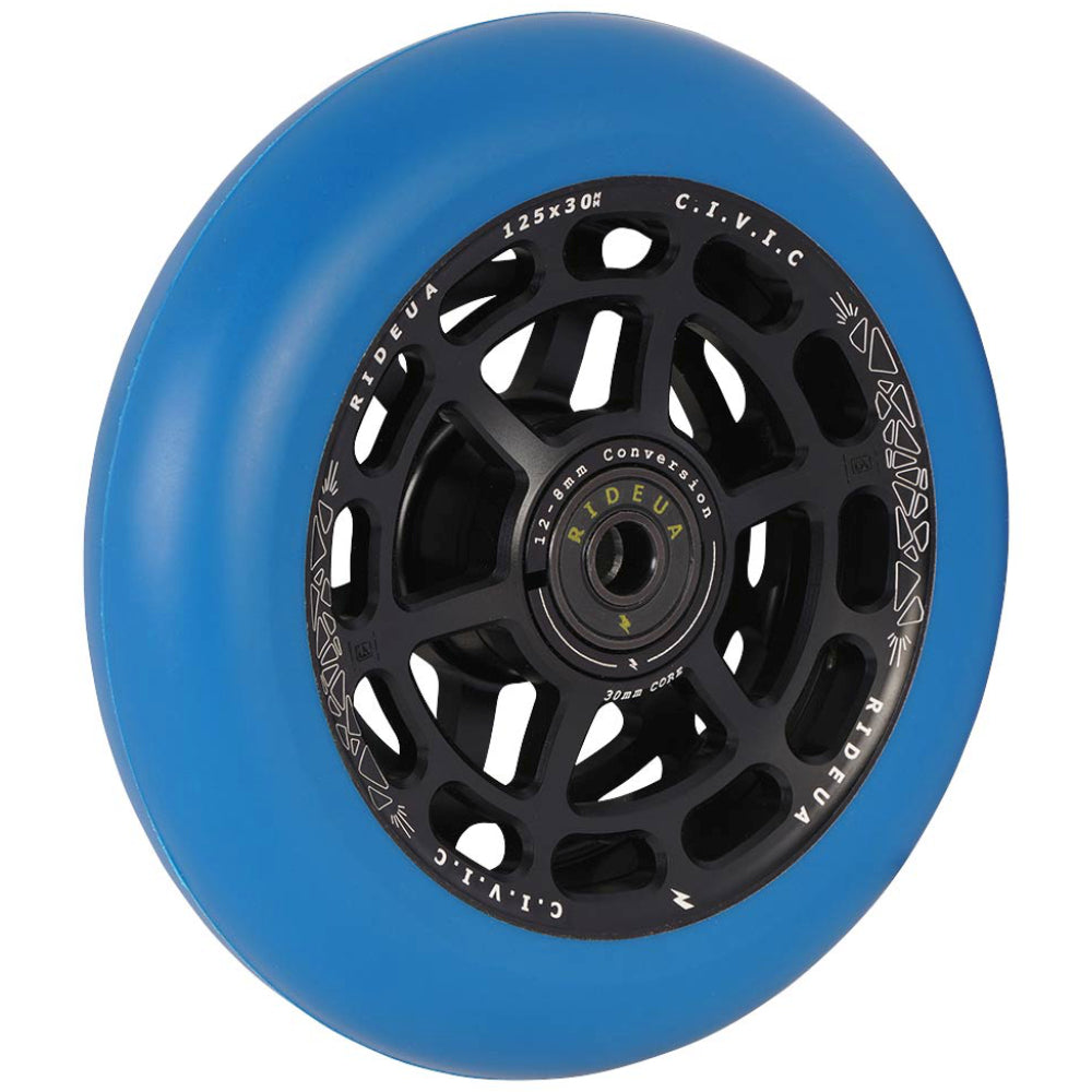 Urbanartt Civic 8STD And 12STD 125x30mm Freestyle Scooter Wheels Blue Angle