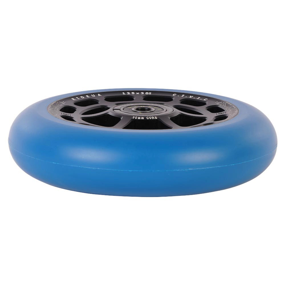 Urbanartt Civic 8STD And 12STD 125x30mm Freestyle Scooter Wheels Blue Urethane Side