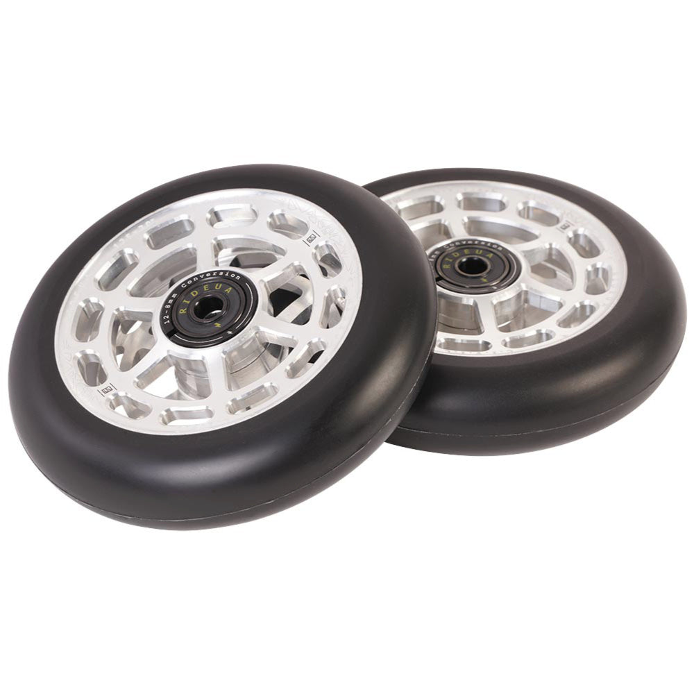 Urbanartt Civic 8STD And 12STD 125x30mm Freestyle Scooter Wheels Silver Pair