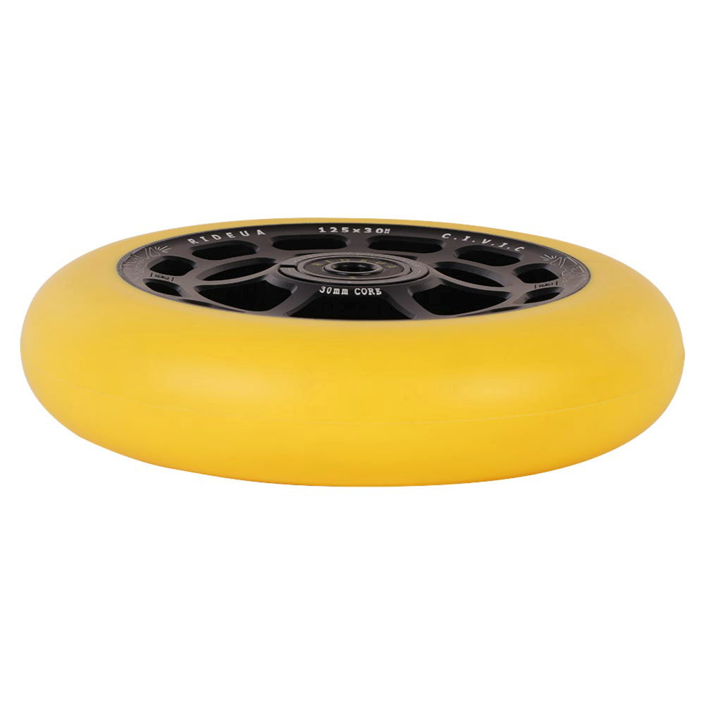 Urbanartt Civic 8STD And 12STD 125x30mm Freestyle Scooter Wheels Yellow Side Urethane