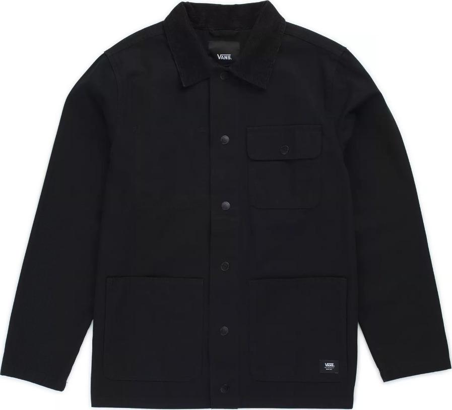 Vans Drill Chore Coat Black - Jacket Front View