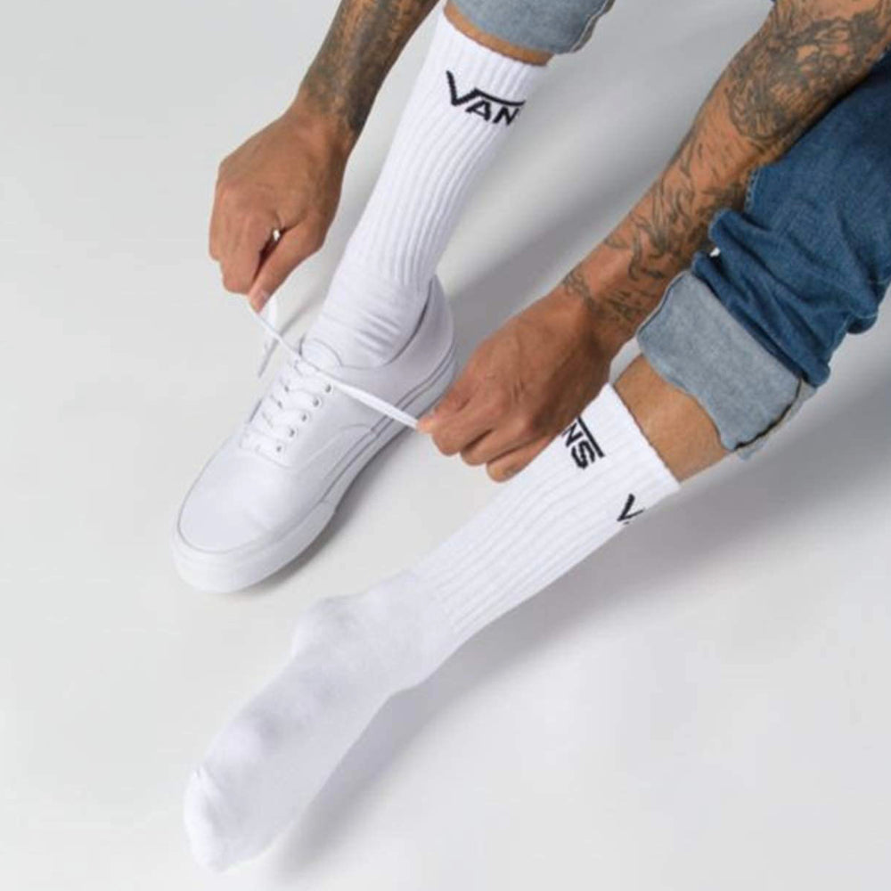 Vans Classic Crew Socks 3 Pack White Model