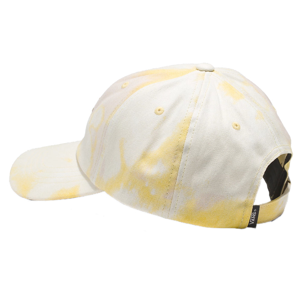 Vans Curved Bill Jockey Cap Tie Dye Tropical Peach The Tie Dye Curved Bill Jockey Hat is a 6-panel jockey hat featuring an allover tie dye wash direct logo embroidery at the front, and a curved bill for a classic, heritage look. Specs 100% Cotton Tie-dye 6-panel curved bill jockey hat Direct embroidery or woven patch