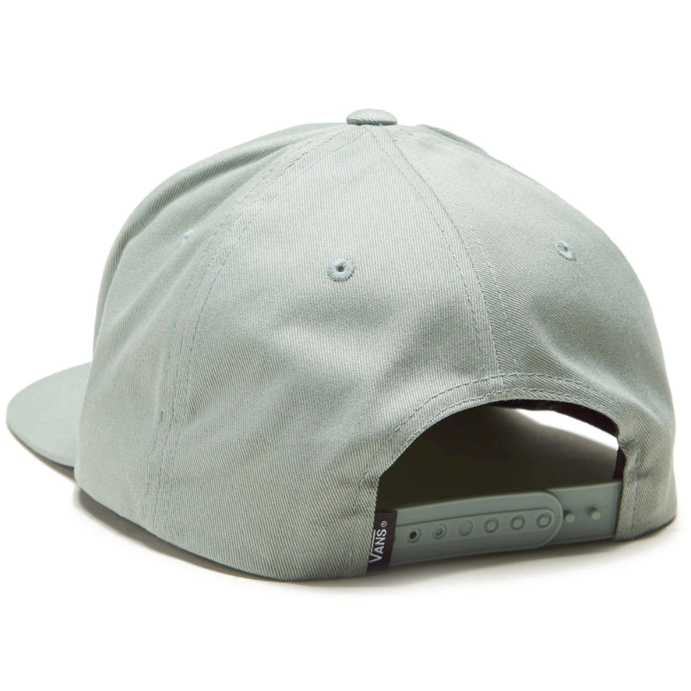 Vans Easy Box Snapback Hat Chinois Green The Easy Box Snapback Hat uses raised embroidery to add subtle texture to our simple boxed logo. This classic 5-panel hat also includes an adjustable snap at the back for quick fitting, and is made with 100% cotton.
