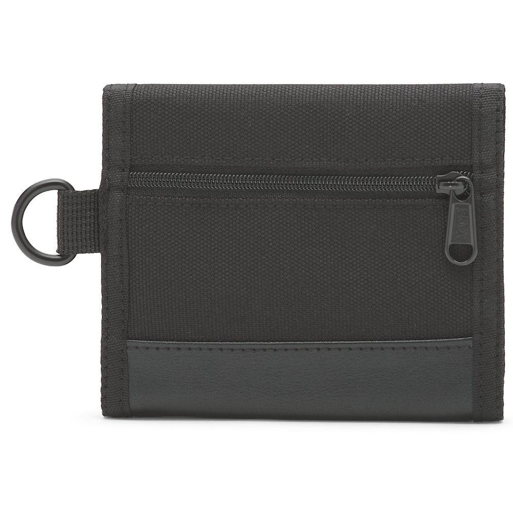 Vans Kent Trifold Black / White Cordura Wallet Back