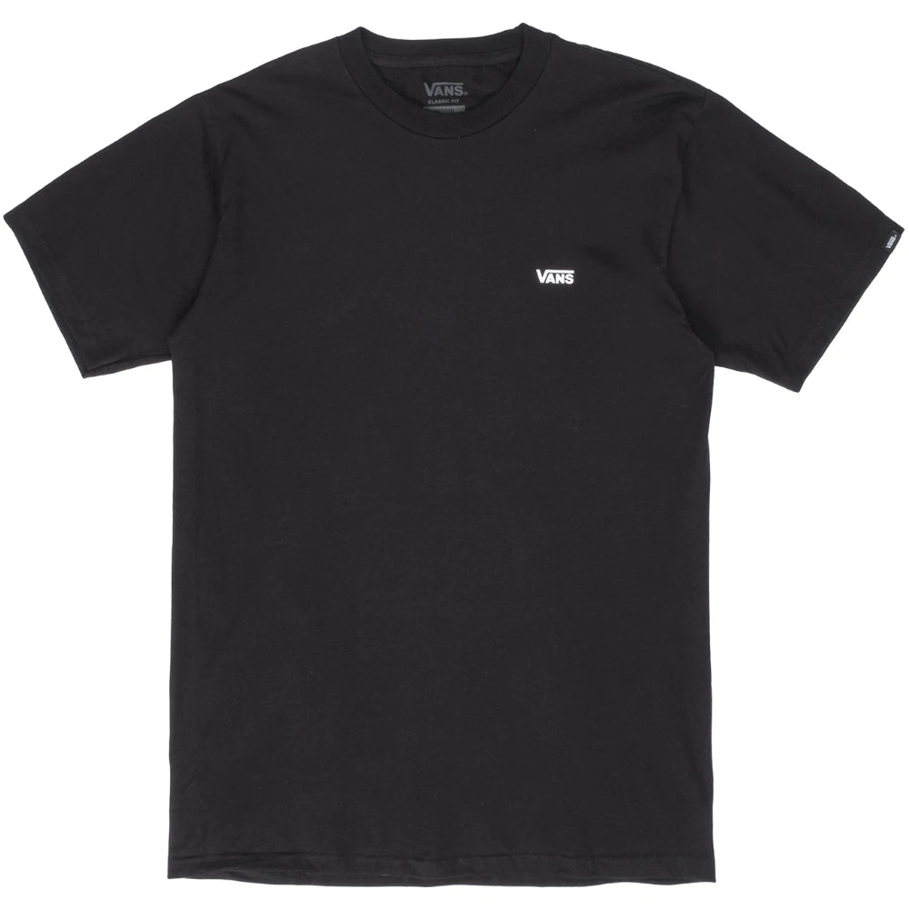 Vans Left Chest Logo Tee Black / White - Shirt