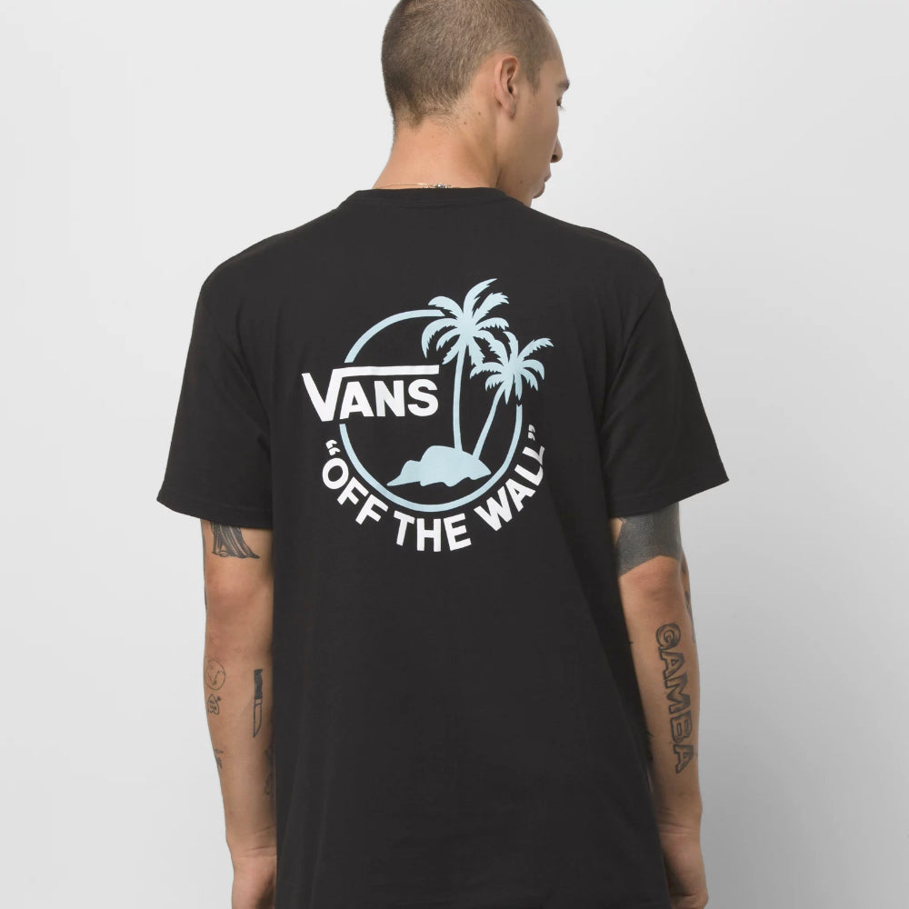 Vans Mini Dual Palm 2 Black Aquatic - Shirt Back Close Up