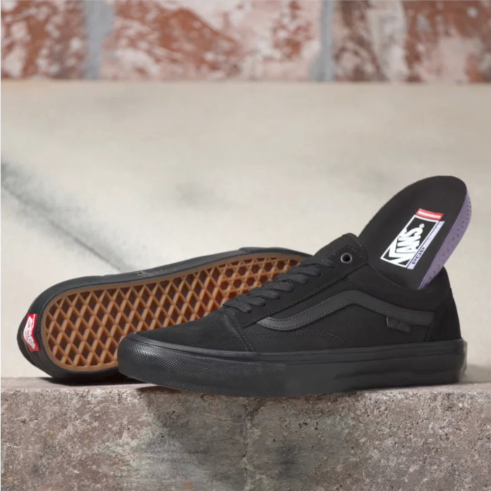 Vans Old Skool Skate Blackout Shoes Pop Cush SickStick Outsole