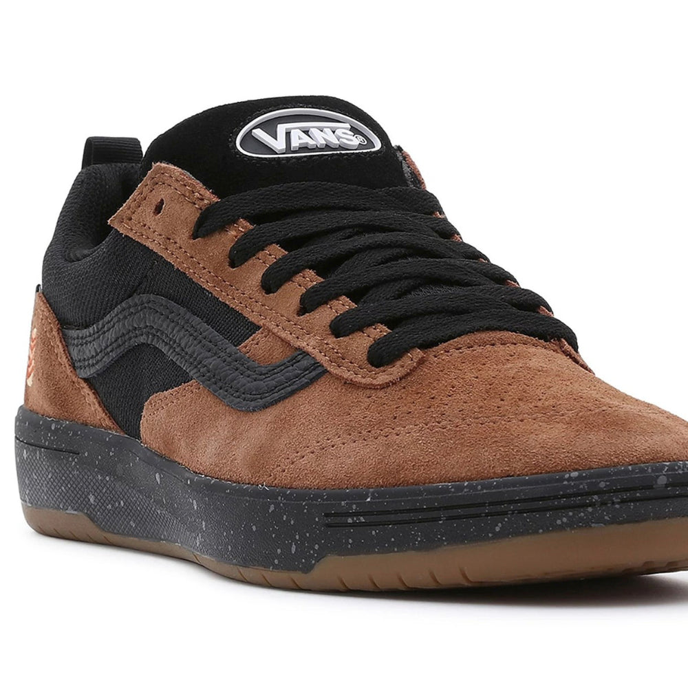 Vans Skate Zahba Zion Wright Brown / Multi - Shoes Toe Close Up