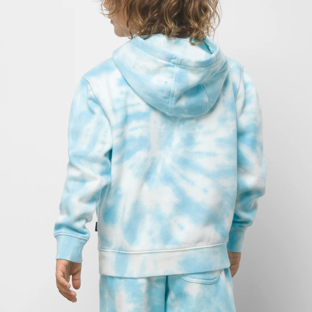 Vans Youth Burst Tie Dye Pullover Hoodie Aquatic Back