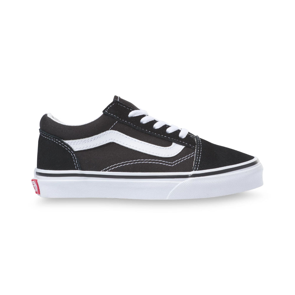 Vans Youth Old Skool Black True White - Shoes Side