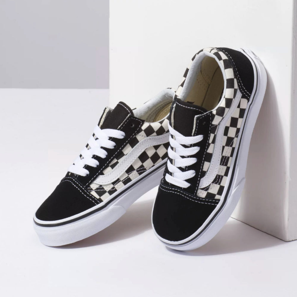 Vans Youth Old Skool Primary Check - Shoes On The Wall