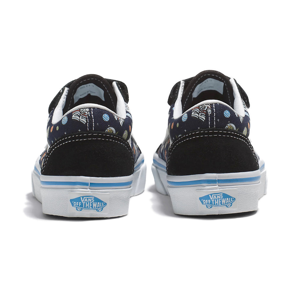 Vans Youth Old Skool Velcro Black / Cosmic Zoo Glow In The Dark - Shoes Back