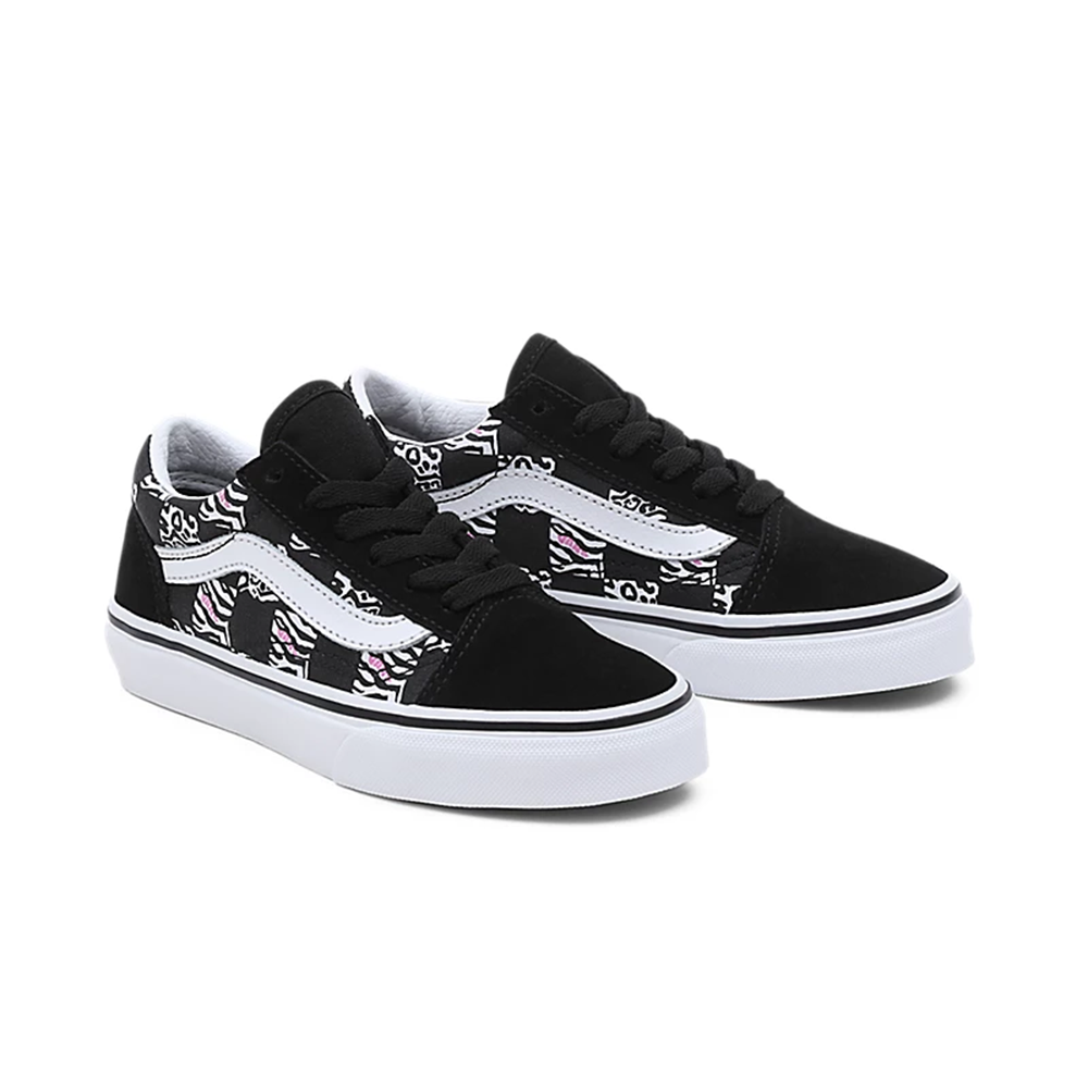 Vans Youth Old Skool Zebra / Daze / Black - Shoes Pair