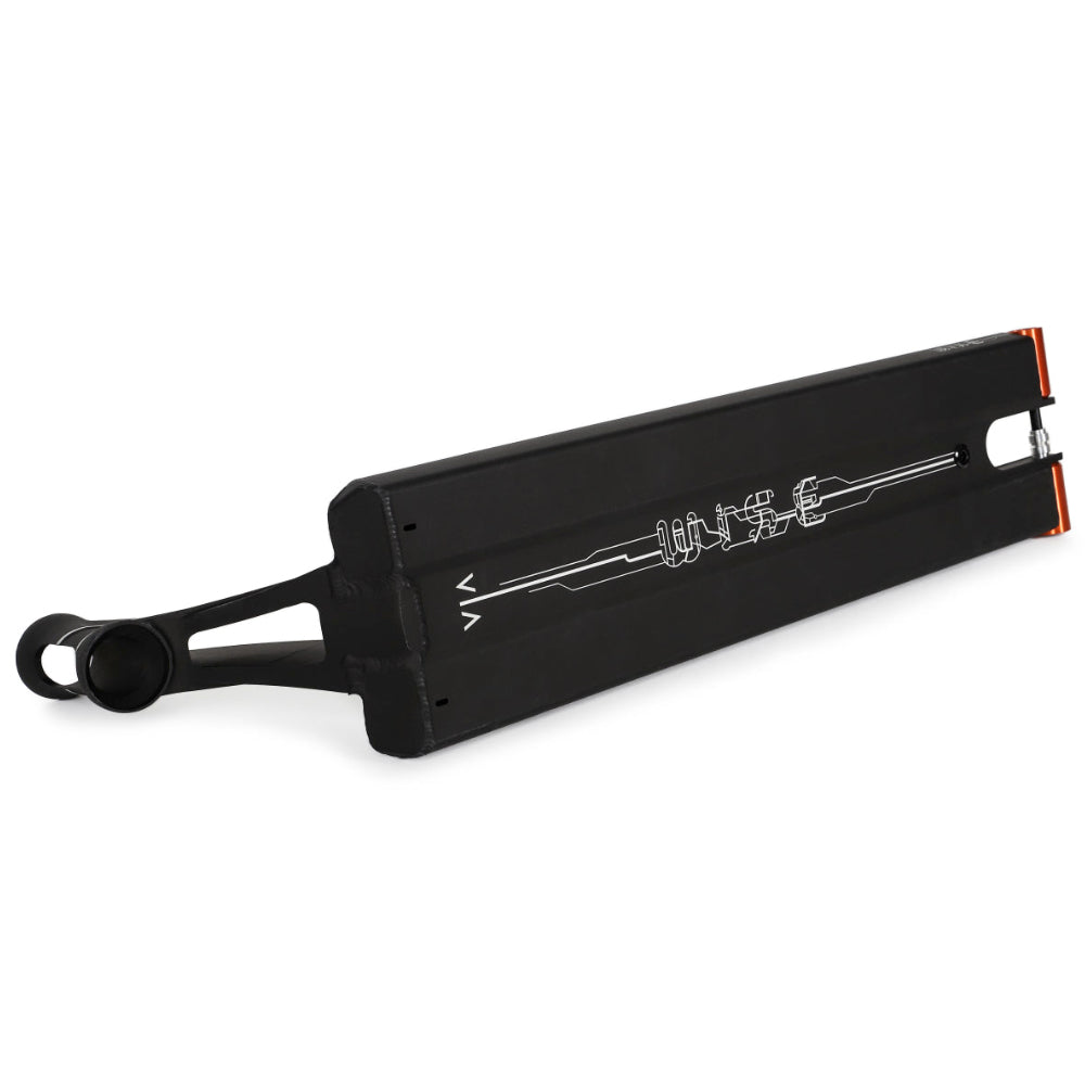 Wise Via Boxed Freestyle Scooter Deck Bottom Design