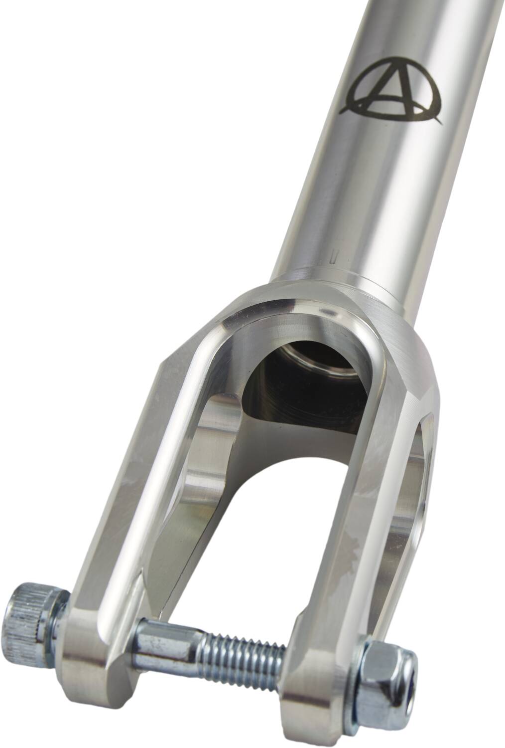 Apex Quantum Lite - Scooter Fork Raw Close-Up