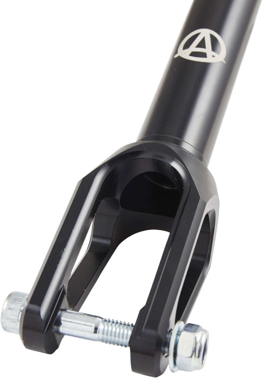 Apex Quantum Lite - Scooter Fork Black Close-up