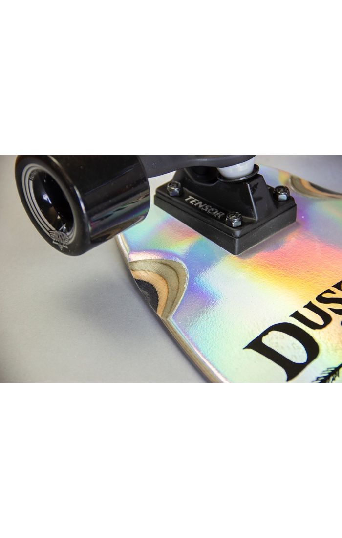 Dusters Moto Cosmic Holographic 37" - Longboard Complete Close Up